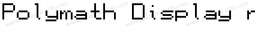 Polymath Display regular字体转换
